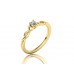 Zásnubný prsteň biele zlato s brliantom 0058